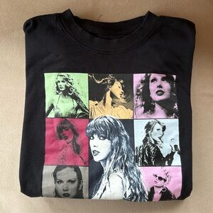 TAYLOR SWIFT Official Eras Tour T- Small (adult) black - excellent condition!